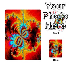 Crazy Mandelbrot Fractal Red Yellow Turquoise Multi-purpose Cards (rectangle)  by EDDArt