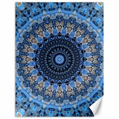 Feel Blue Mandala Canvas 12  X 16   by designworld65