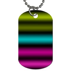 Dark Green Mint Blue Lilac Soft Gradient Dog Tag (two Sides) by designworld65