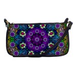 Colors And Flowers In A Mandala Shoulder Clutch Bags Front