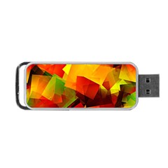 Indian Summer Cubes Portable Usb Flash (two Sides) by designworld65