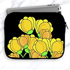 Yellow Tulips Apple Ipad 2/3/4 Zipper Cases