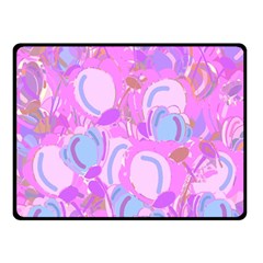 Pink Garden Double Sided Fleece Blanket (small) 