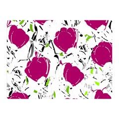 Magenta Roses Double Sided Flano Blanket (mini) 