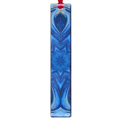 Blue Blossom Mandala Large Book Marks by designworld65