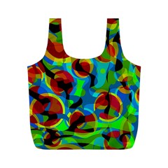 Colorful Smoothie  Full Print Recycle Bags (m)  by Valentinaart