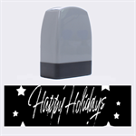 Happy Holidays 2  Name Stamps 1.4 x0.5  Stamp