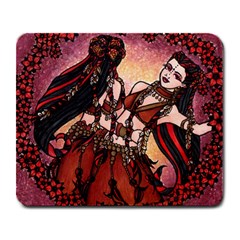 Gemini Tribal Twins Large Mousepads by BubbSnugg