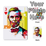 Abraham Lincoln Playing Cards 54 Designs  Front - Heart3