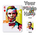 Abraham Lincoln Playing Cards 54 Designs  Front - Diamond6