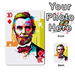 Abraham Lincoln Playing Cards 54 Designs  Front - Diamond10