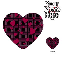 Harts Pattern Multi-purpose Cards (heart)  by Valentinaart