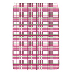 Pink Plaid Pattern Flap Covers (l)  by Valentinaart