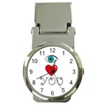 I love you Money Clip Watches Front