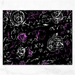 Abstract Mind - Magenta Rectangular Jigsaw Puzzl by Valentinaart