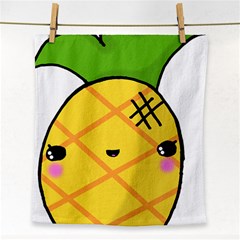 Kawaii Pineapple Face Towel by CuteKawaii1982