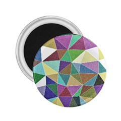 Colorful Triangles, Pencil Drawing Art 2 25  Magnets by picsaspassion