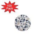 Geometric Triangle Modern Mosaic 1  Mini Magnets (100 pack)  Front