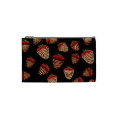 Chocolate Strawberries Pattern Cosmetic Bag (small)  by Valentinaart