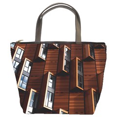 Abstract Architecture Building Business Bucket Bags by Amaryn4rt