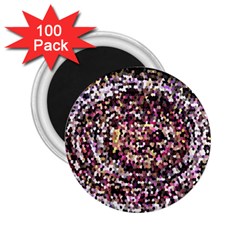 Mosaic Colorful Abstract Circular 2 25  Magnets (100 Pack)  by Amaryn4rt