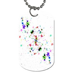 Star Structure Many Repetition Dog Tag (one Side) by Amaryn4rt