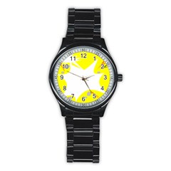 Mail Holyday Vacation Frame Stainless Steel Round Watch by Amaryn4rt