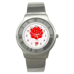 Abstract Background Balloon Stainless Steel Watch by Nexatart