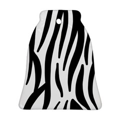 Seamless Zebra Pattern Bell Ornament (two Sides) by Nexatart