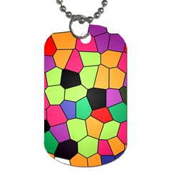 Stained Glass Abstract Background Dog Tag (two Sides) by Nexatart