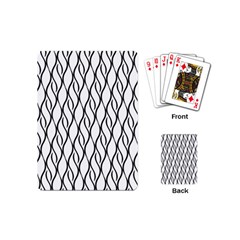 Black And White Elegant Pattern Playing Cards (mini)  by Valentinaart