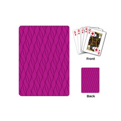 Magenta Pattern Playing Cards (mini)  by Valentinaart