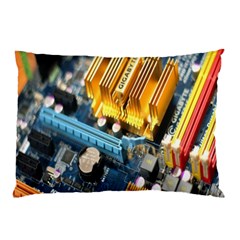 Technology Computer Chips Gigabyte Pillow Case by Nexatart