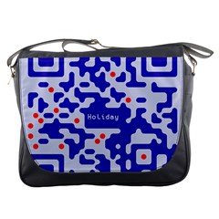 Qr Code Congratulations Messenger Bags by Nexatart