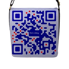 Qr Code Congratulations Flap Messenger Bag (l)  by Nexatart