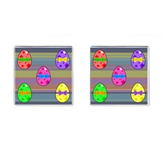 Holidays Occasions Easter Eggs Cufflinks (square) by Nexatart