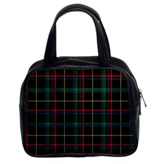 Plaid Tartan Checks Pattern Classic Handbags (2 Sides) by Nexatart