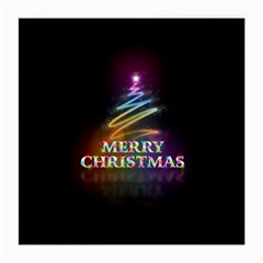 Merry Christmas Abstract Medium Glasses Cloth (2-side) by Nexatart