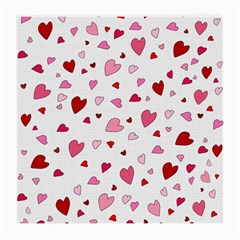 Valentine s Day Hearts Medium Glasses Cloth by Valentinaart