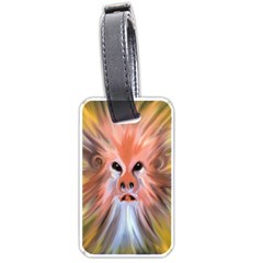 Monster Ghost Horror Face Luggage Tags (one Side)  by Nexatart