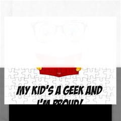 Geek Kid Rectangular Jigsaw Puzzl by athenastemple