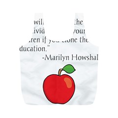 Fruit Of Education Full Print Recycle Bags (m)  by athenastemple