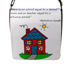 No School Greater    Flap Messenger Bag (l)  by athenastemple