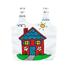 No School Greater    Full Print Recycle Bags (m)  by athenastemple