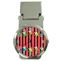 Star Christmas Greeting Money Clip Watches by Nexatart