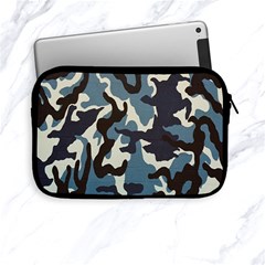 Blue Water Camouflage Apple Ipad Mini Zipper Cases by Nexatart