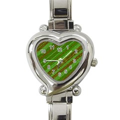 Stripes Course Texture Background Heart Italian Charm Watch by Nexatart