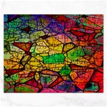 Abstract Squares Triangle Polygon Rectangular Jigsaw Puzzl Front