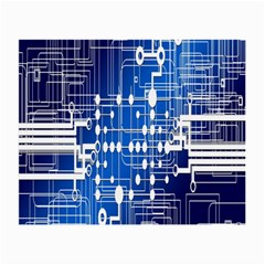 Board Circuits Trace Control Center Small Glasses Cloth (2-side) by Nexatart