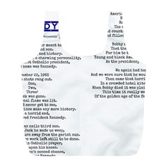 Kennedy Poem Full Print Recycle Bags (l)  by athenastemple